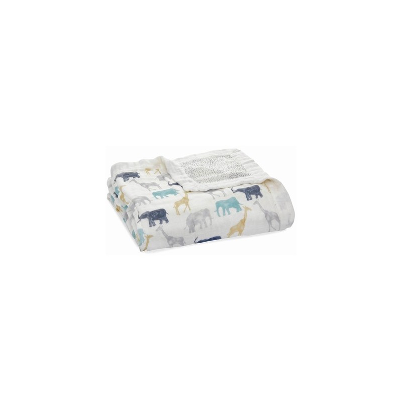 Dream Blanket Elephants & Giraffes Aden & Anais Petit-Toi
