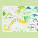 Set de table à colorier mini tapis de jeux dinosaures Super Petit Petit-Toi