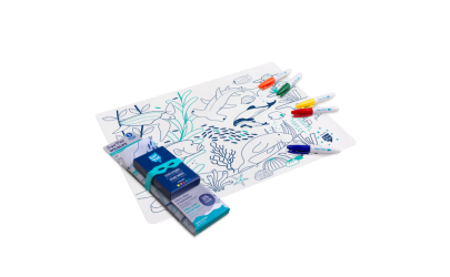Set de table à colorier réutilisable Barrière de corail - Petit Toi - Lausanne