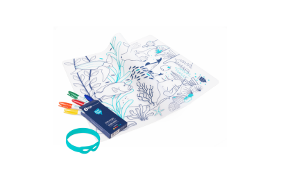 Coloring placemat set Barrier Reef Coral - Petit Toi - Lausanne