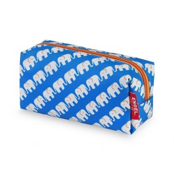 Trousse - éléphants (bleu)