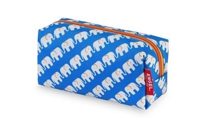 Trousse - éléphants (bleu)