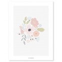 Affiche bouquet de fleurs rond Lilipinso Petit-Toi