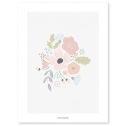 Poster - Round Flowers Bouquet