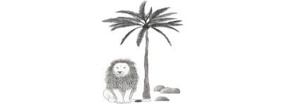 XL stickers tree and lion Lilipinso Petit-Toi