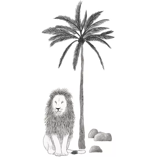 XL stickers tree and lion Lilipinso Petit-Toi