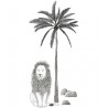 XL stickers tree and lion Lilipinso Petit-Toi