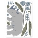 Planche de sticker rhinocéros Lilipinso Petit-toi