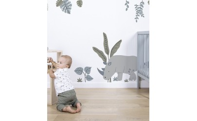 Stickers sheet rhinoceros Lilipinso Petit-Toi
