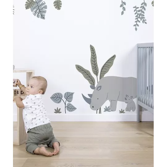 Stickers sheet rhinoceros Lilipinso Petit-Toi