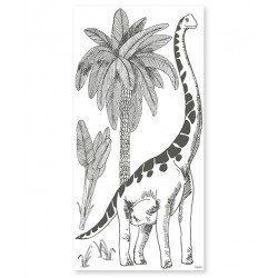 XL Stickers Sheet - Dinosaur and Palm