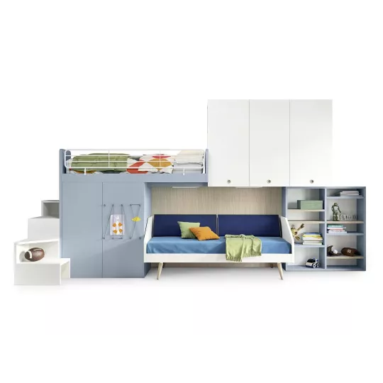 Loft Bed Linear - Nidi by Battistella - Petit Toi