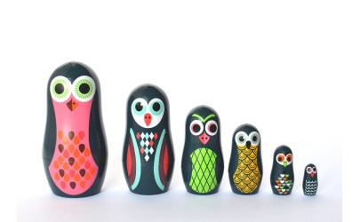 Matryoshka Pocket owls- OMM design - Petit Toi
