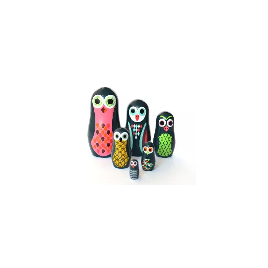 Matryoshka Pocket owls- OMM design - Petit Toi