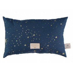 Cushion Laurel - Gold Stella / Night Blue