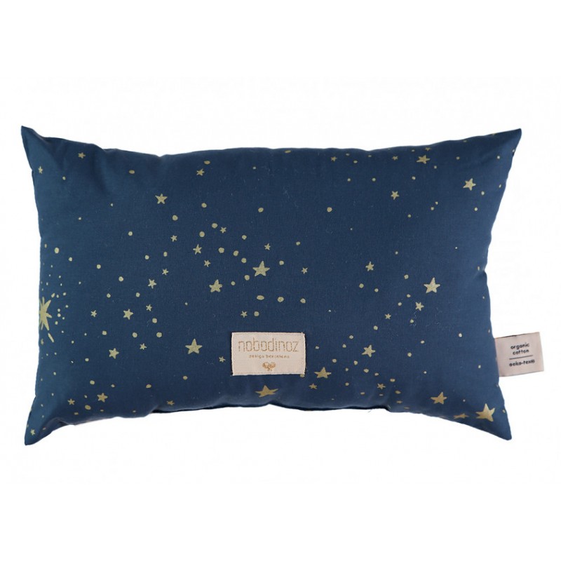 coussin-laurel-étoiles-dorées-bleu-nuit-nobodinoz-petit-toi-lausanne