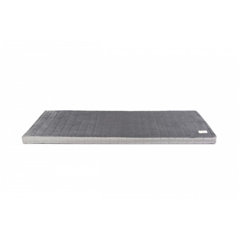 Zanzibar Velvet Mattress slate grey Nobodinoz Petit-Toi