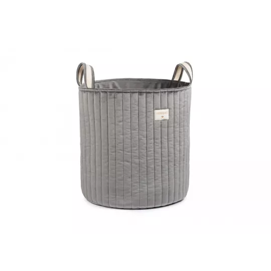 panier-rangement-velours-savanna-gris-ardoise-nobodinoz-petit-toi-lausanne