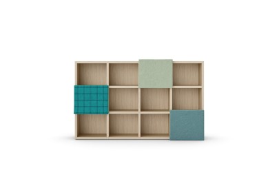 Bibliothèque Holly avec différentes configurations possibles, option tiroirs et portes.
 Couleurs et tailles a choix.