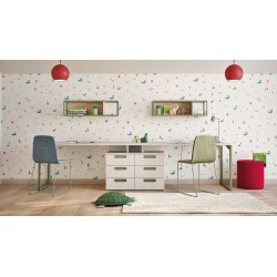 Chambre d'enfant avec Étagère modulable BOXY