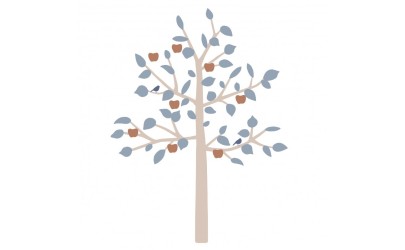 Sticker géant – Arbre Pommier bleu -  Mimi'lou - Petit Toi Lausanne