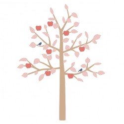 Sticker géant – Arbre Pommier bleu