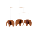 Mobile suspendu – Éléphants mini bois