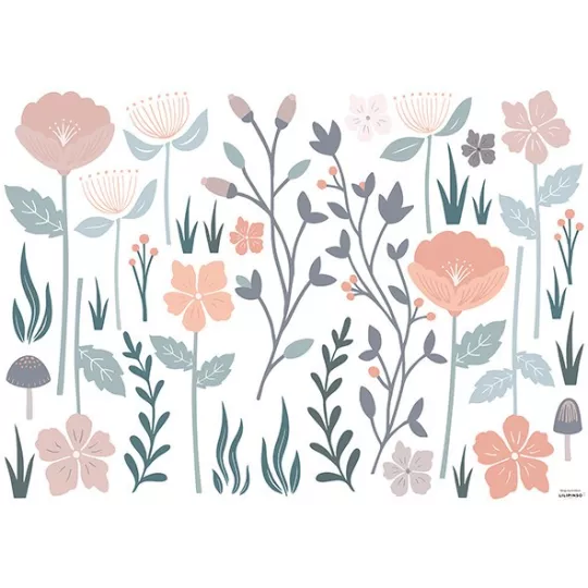 Planche de stickers - Grandes Fleurs L