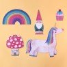 5 puzzles progressifs - Anniversaire Licorne - Londji - Petit Toi