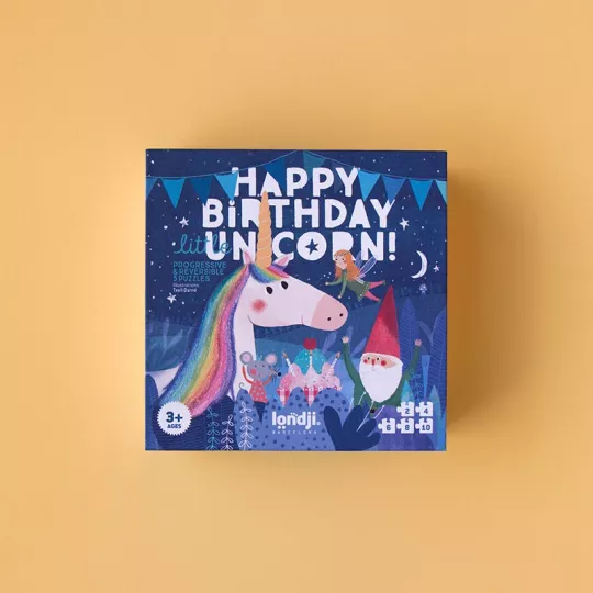 5 progressive puzzles - Unicorn - Londji - Petit Toi Lausanne