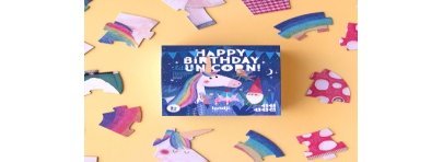 5 puzzles progressifs - Anniversaire Licorne - Londji - Petit Toi