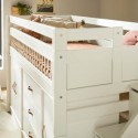 Lit haut - ALL IN ONE - Avec rangement et escalier