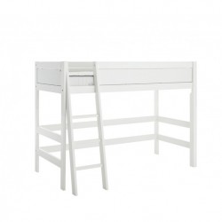 High or semi-high bed - With ladder