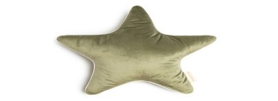 aristote-star-velvet-cushion-olive-green-nobodinoz-petit-toi-lausanne