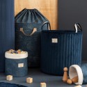 Basket Panda Gold Bubble Night Blue Nobodinoz Petit-Toi
