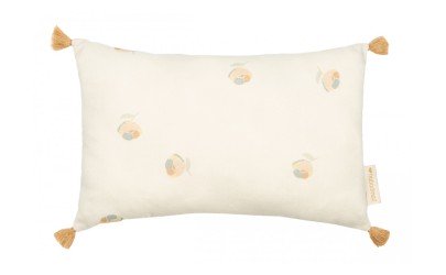 Cloud cushion - honey sweet dots natural