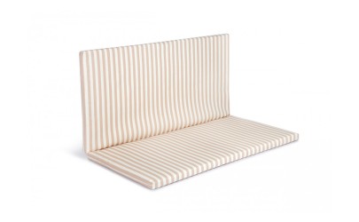 Bebop foldable floor mat taupe stripes natural Nobodinoz Petit-Toi