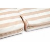 Bebop foldable floor mat taupe stripes natural Nobodinoz Petit-Toi