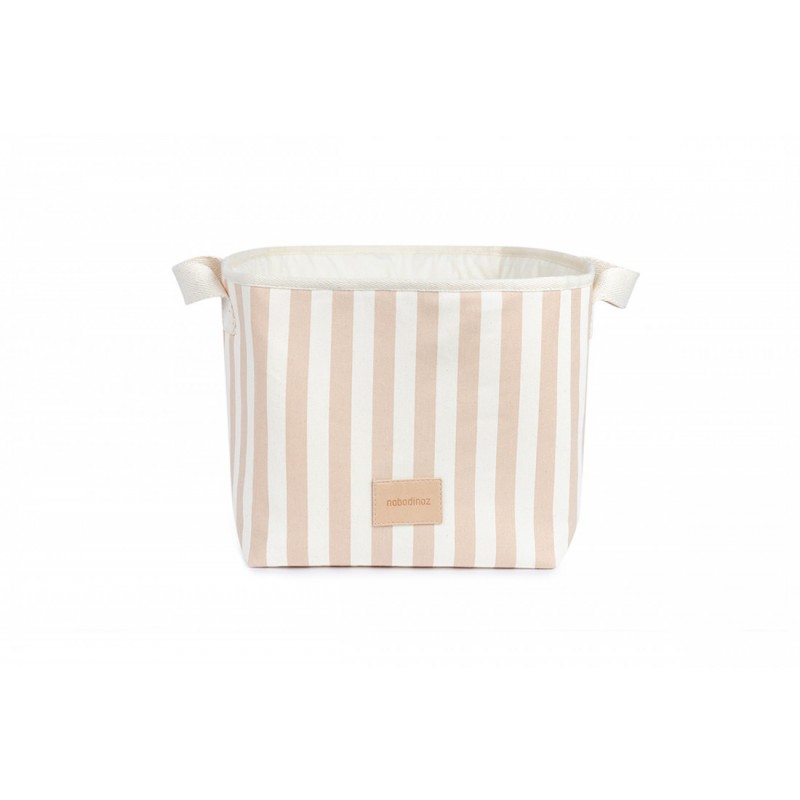 toy-basket-django-taupe-stripes-natural-nobodinoz-petit-toi-lausanne