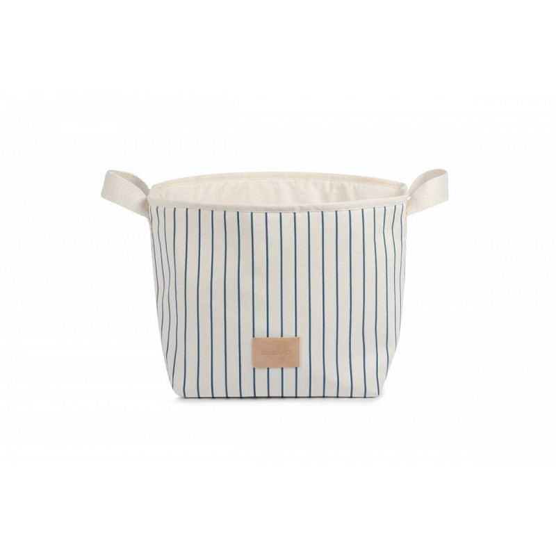 toy-basket-django-blue-stripes-natural-nobodinoz-petit-toi-lausanne