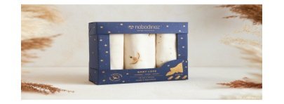 Box 3 Baby Love Swaddles Pack - Haiku -Petit Toi Lausanne