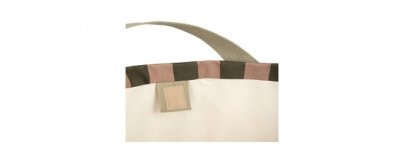 Majestic Toybag - Green Taupe Stripes - Petit Toi Lausanne