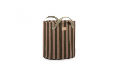 Majestic Toybag - Green Taupe Stripes - Petit Toi Lausanne