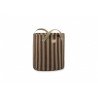 Majestic Toybag - Green Taupe Stripes - Petit Toi Lausanne