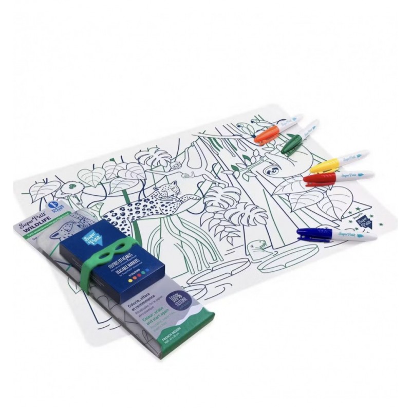 Coloring placemat set JUNGLE - Petit Toi - Lausanne