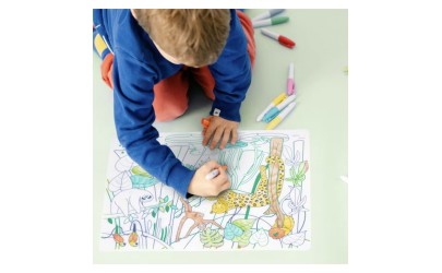 Coloring placemat set JUNGLE - Petit Toi - Lausanne