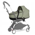 Stroller Babyzen YOYO2 Progressive - Bassinet and 6+ Olive with Châssis blanc