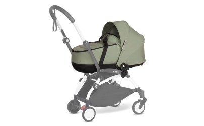 Stroller YOYO2 Babyzen Bassinet and 6+ - Olive - Black frame - Petit Toi