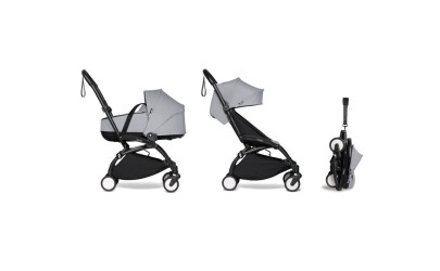 Poussette Babyzen YOYO2 6+ et Nacelle Stone + Châssis noir - Petit Toi Lausanne