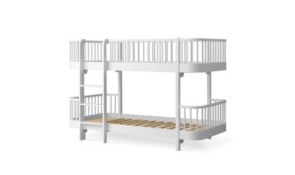 Low bunk bed - Wood original - white